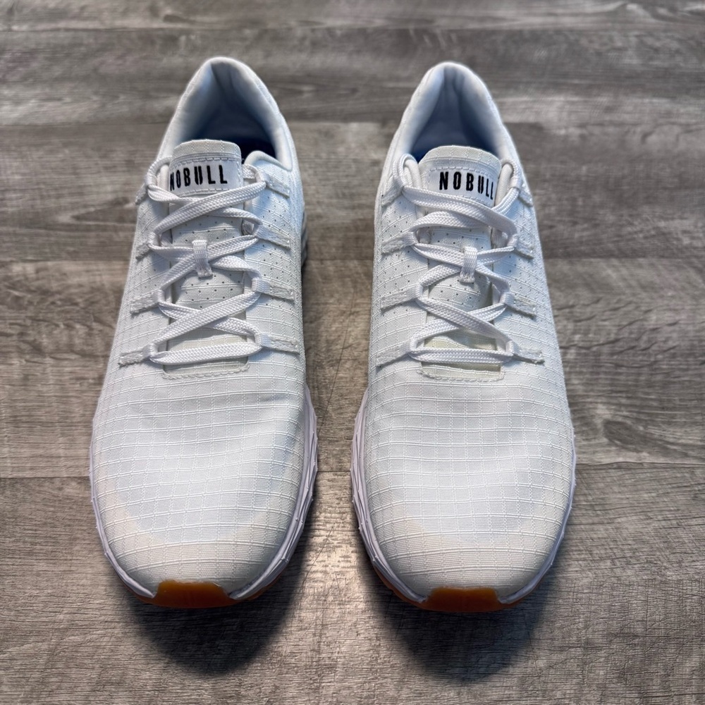 Nobull Unisex All Day Ripstop Runner White Running Shoes Sneakers Size M 7.5 W 9